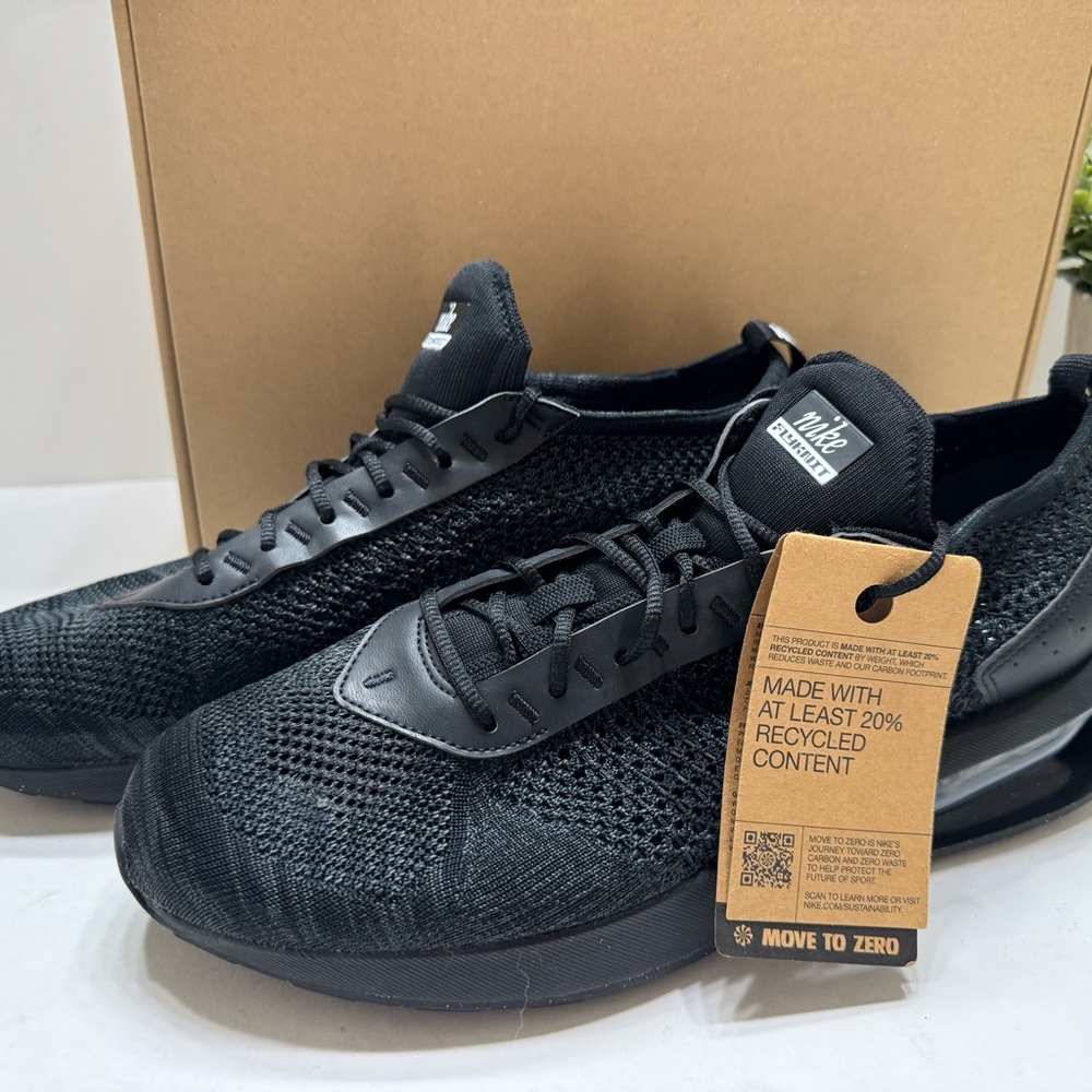 NEW Nike Air Max Flyknit Racer Anthracite Men's Shoes Black FD2764-001 Size 11 - Picture 10 of 10